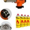 Butaan Gasbrander, Inclusief 4 Butaan Gasbussen| Crème Brûlée Brander