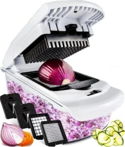 Cavos - Multifunctionele Groentesnijder - Mandoline - Uiensnijder - Frietsnijder - Rasp - Vlijmscherp - BPA-vrij