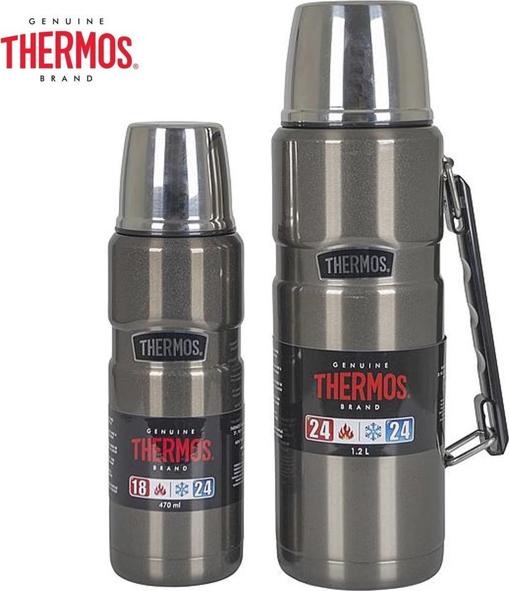 Thermos - Isoleerfles - King - Thermax - Grijs - Afbeelding 4