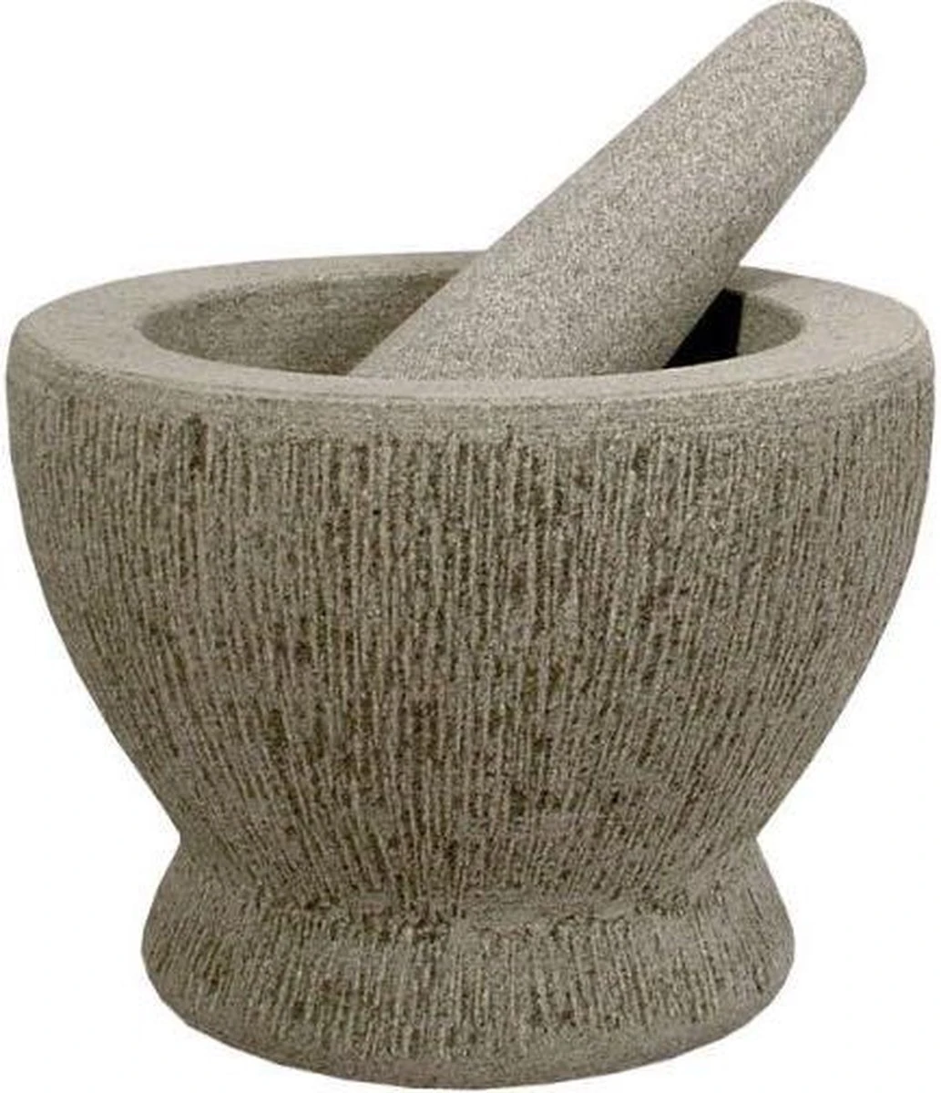 Svenska Living Vijzel Met Stamper - Grijs - Graniet - 16 Cm - Afbeelding 4