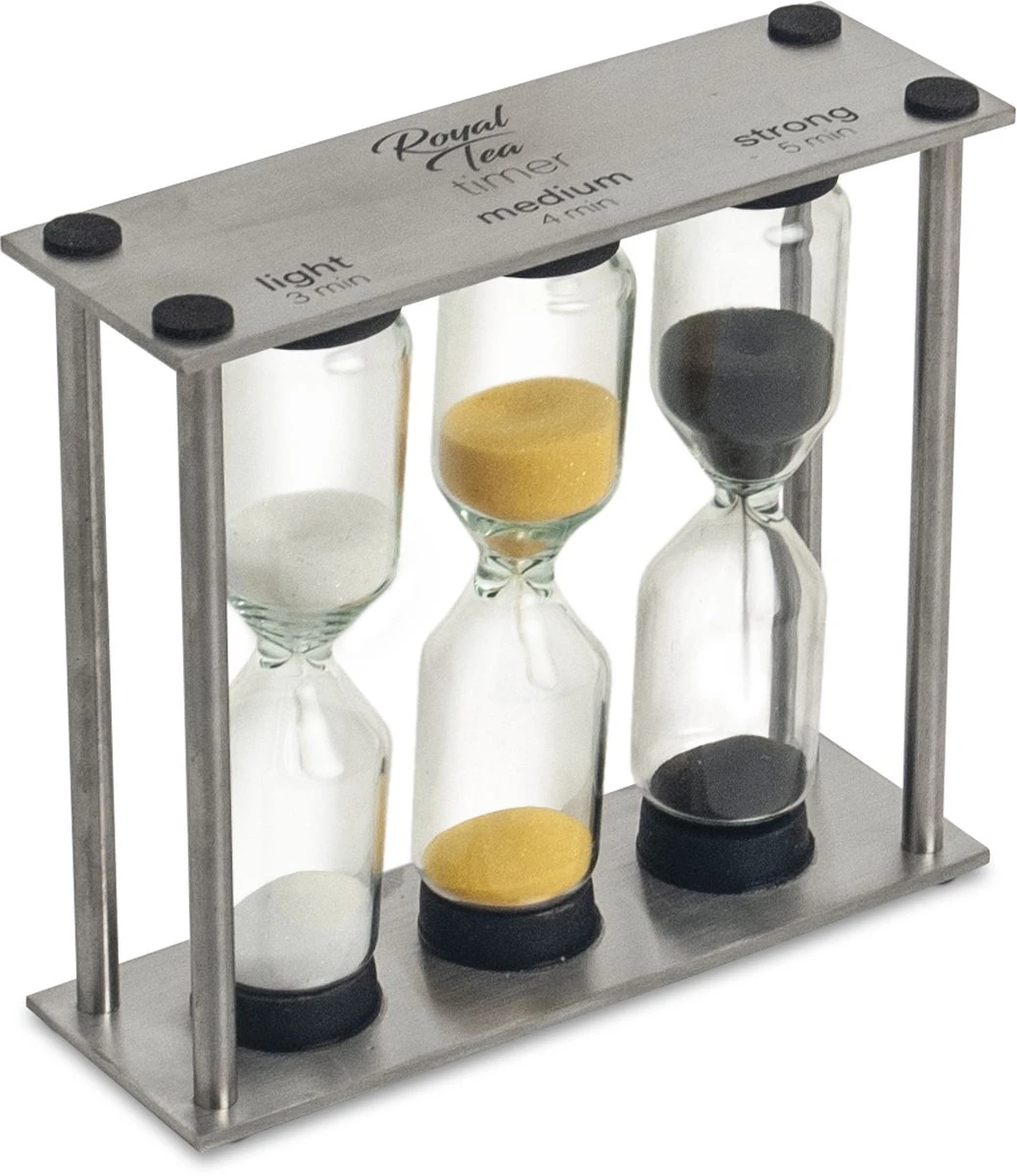 Thee Zandloper, Kookwekker, Thee Timer, Tea Timer, Zandloper, Eierkoker, Voor De Perfecte Thee Of Eieren, 3, 4 & 5 Minuten.