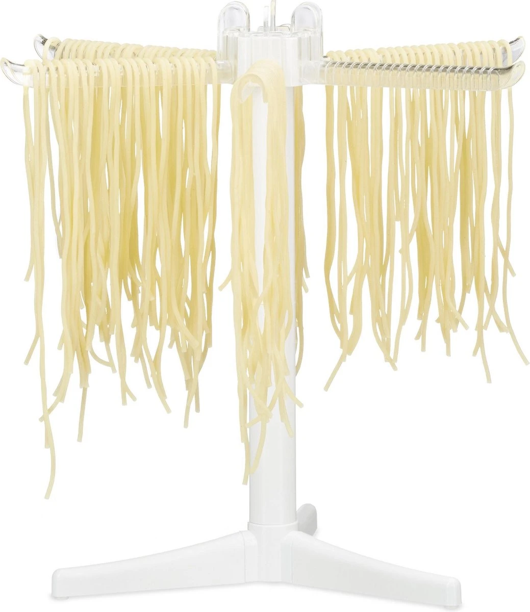 Relaxdays - Pasta Droogrek - Kunststof - Opvouwbaar - Pastadroger - Pasta Drogen