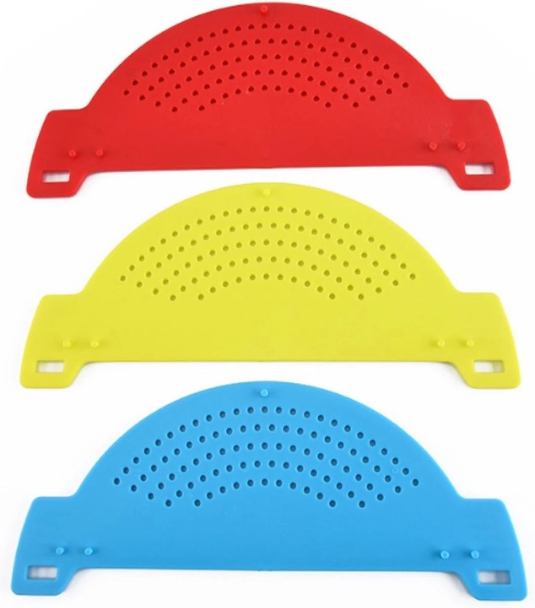 Merkloos Vergiet - Afgietdeksel Met Handvaten - Afgiethulp - Zeef - Afgieten - Solide Compacte Afgietdeksel - Rood - Afbeelding 2