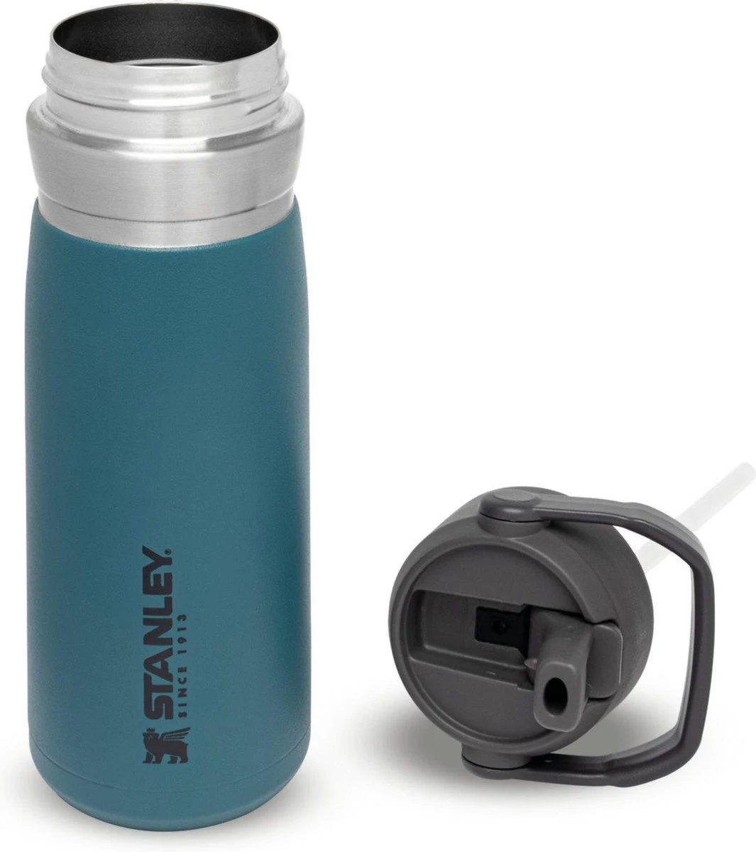 Stanley The IceFlow™ Flip Straw Water Bottle 0,65L - Thermosfles - Lagoon - Afbeelding 2