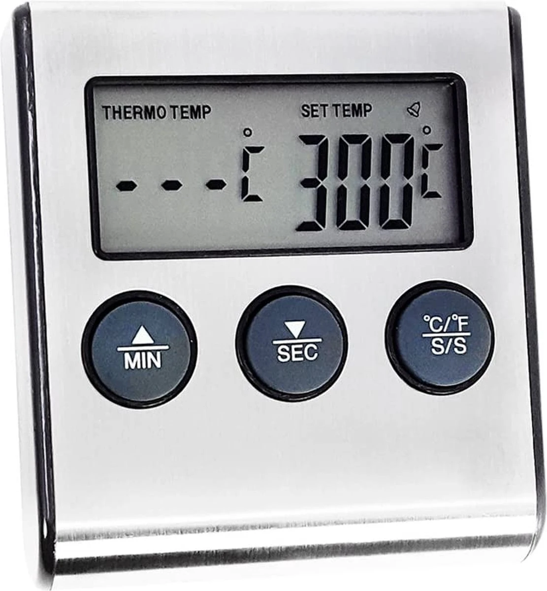 Imtex- Digitale Vlees Thermometer Met Timer - RVS - Keukenthermometer - Afbeelding 7
