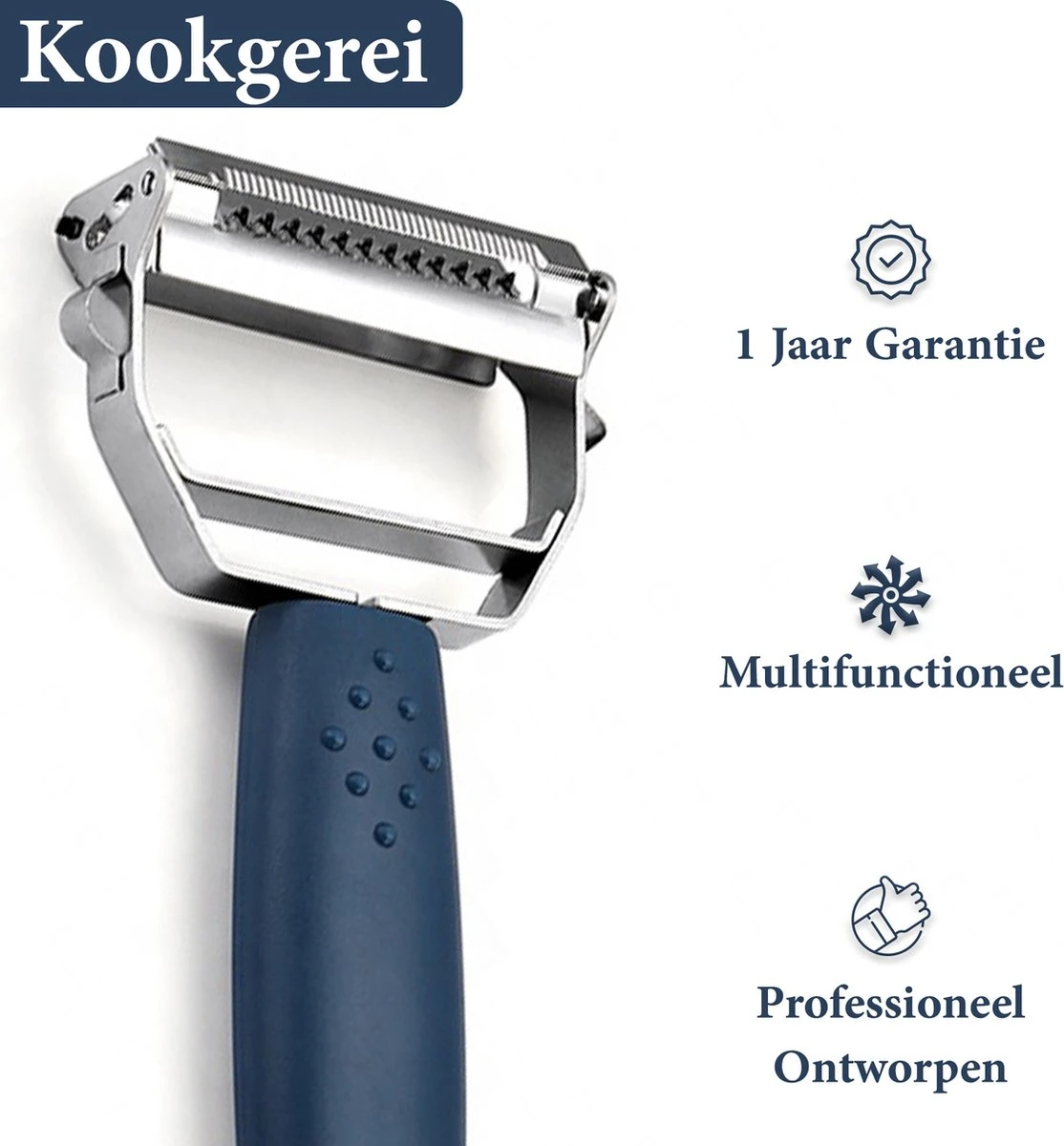 ProudProducts RVS Dunschiller Voor Efficiënt Schillen En Snijden - Duurzaam Keukengerei - Afbeelding 3