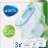 BRITA Waterfilterbundel Style Eco Cool Powder Blue + 3 MAXTRA+ Filterpatronen