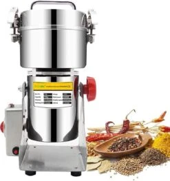 Professionele Graanmolen Elektrisch 700 Gram - Kruiden Maler - Sprice Grinder - Kruidenmolen - RVS - 2500W