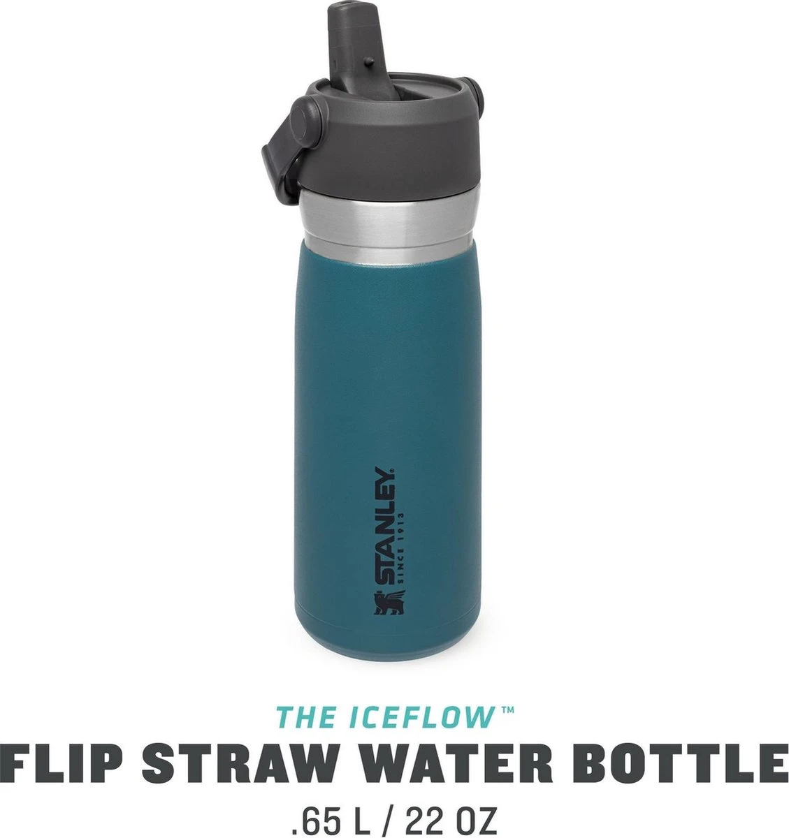 Stanley The IceFlow™ Flip Straw Water Bottle 0,65L - Thermosfles - Lagoon - Afbeelding 7