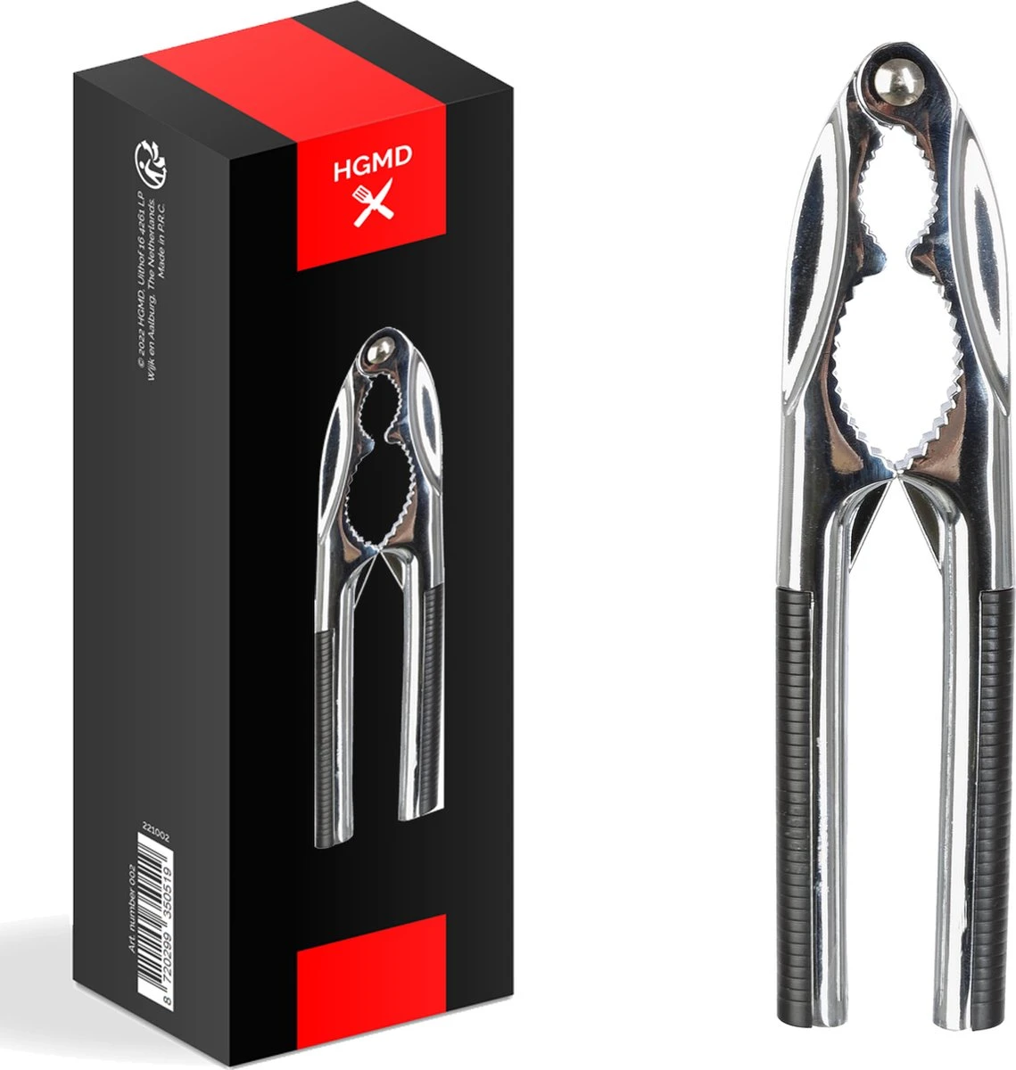 HGMD® Notenkraker RVS Met Kunststofhandvat