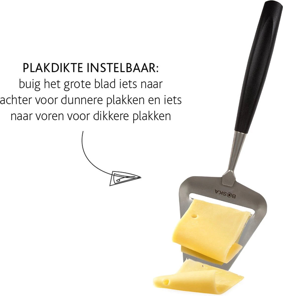 Boska Kaasschaaf Milano+ - Kaasschaaf Voor Harde Kaas - Vaatwasserbestendig - Kaasschaaf Zwart - Cadeautips - Keukengerei - Keuken Accessoires - 10 Jaar Garantie - Afbeelding 5