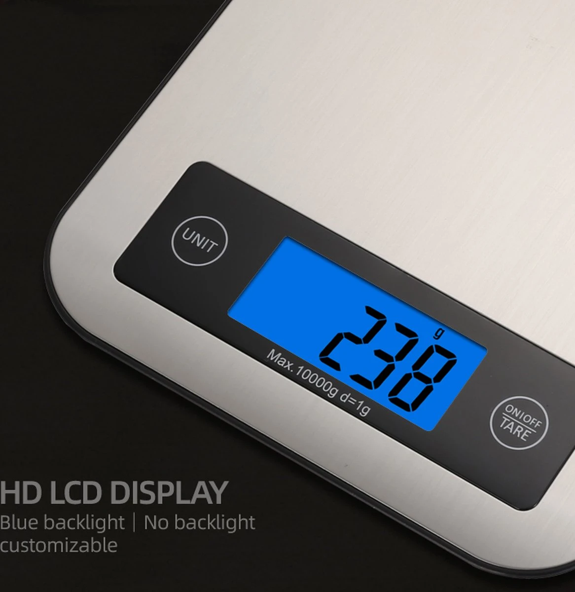 Digitale Precisie Keukenweegschaal - Weegvermogen Tot 10 KG - Incl. Batterijen - Grijs - RVS - Roestvrij Staal - Afbeelding 7