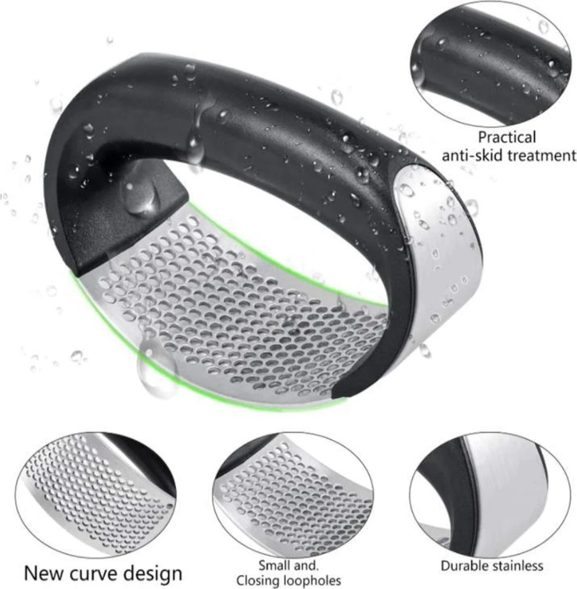 Knoflookpers/Gemberpers - Metico Knify - RVS - Vaatwasserbestendig - Afbeelding 11