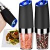 YUNICS® Elektrische Peper En Zoutmolen Set - Restaurant Kwaliteit - Pepermolen & Zoutmolen - Grofheid Verstelbaar - Set Van 2 Stuks