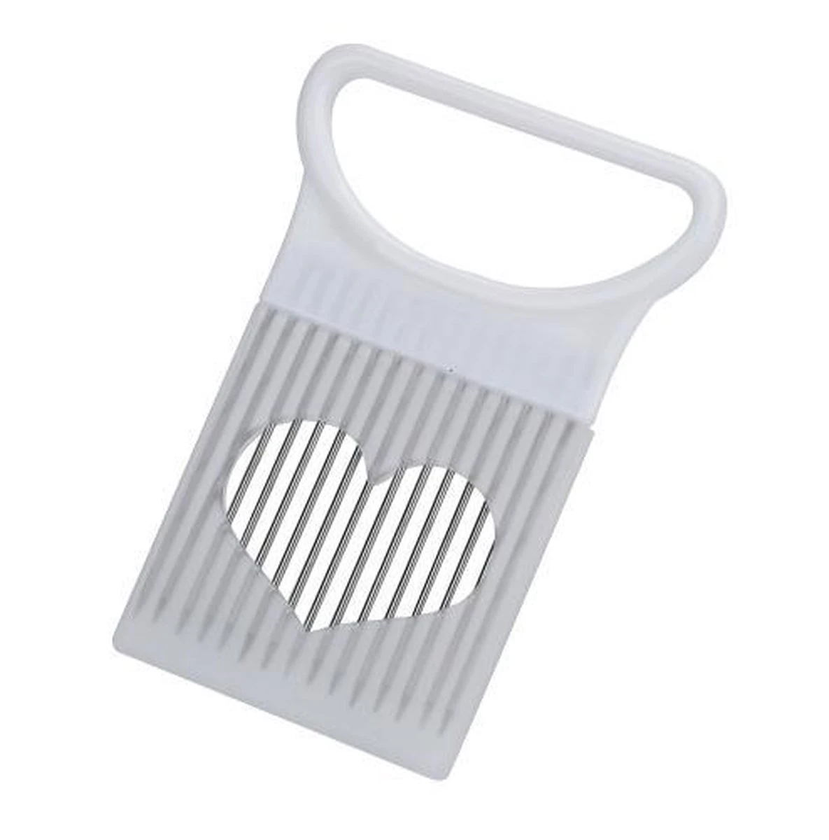 Merkloos Uiensnijder - Groentesnijder - RVS - Wit