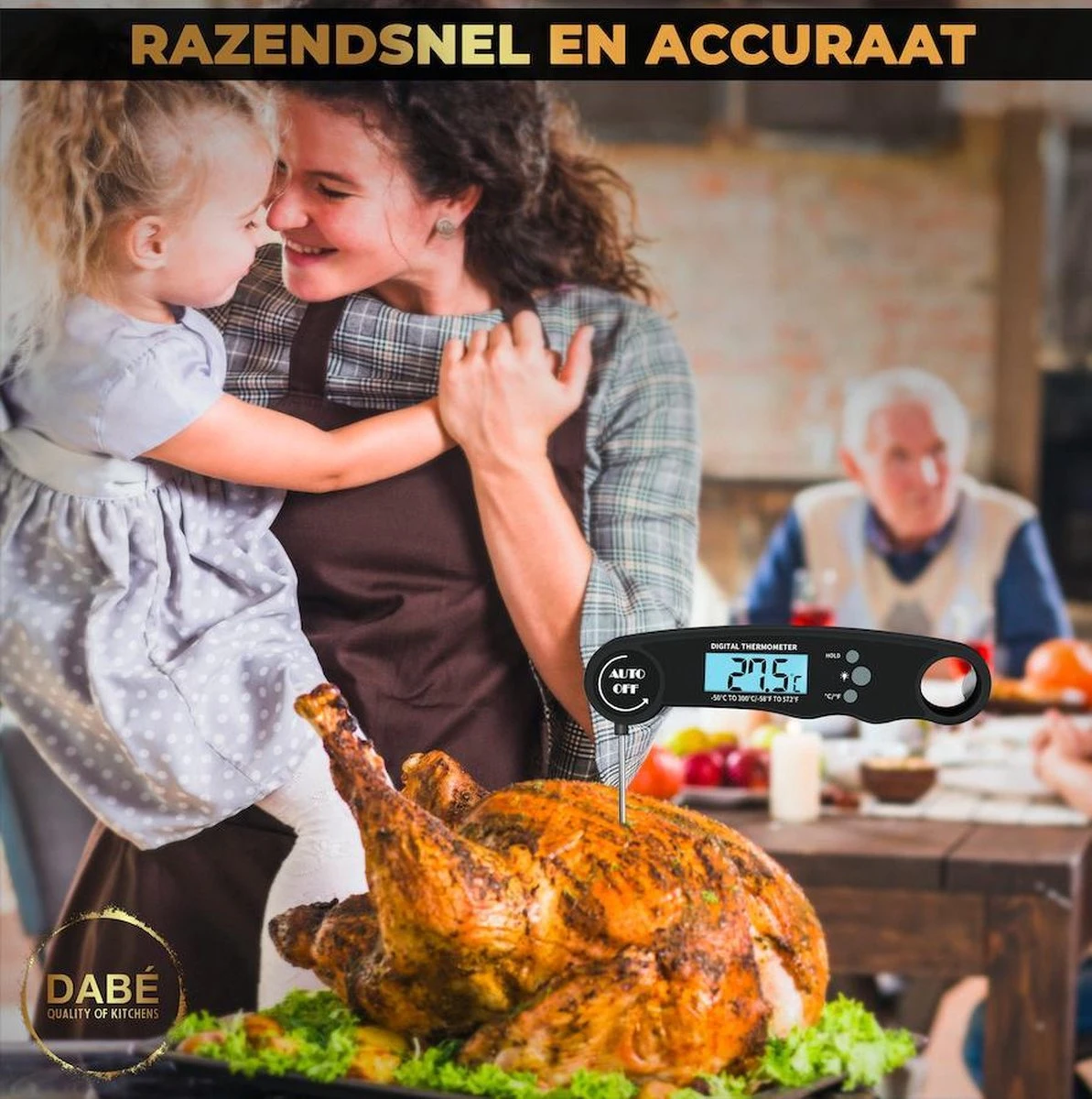Dabé Draadloze Vleesthermometer - Keukenthermometer - Afbeelding 3