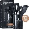 VAIVE Kookgerei Set Met Houder 12-delig - Keukengerei Set - Garde - Spatel Silicone