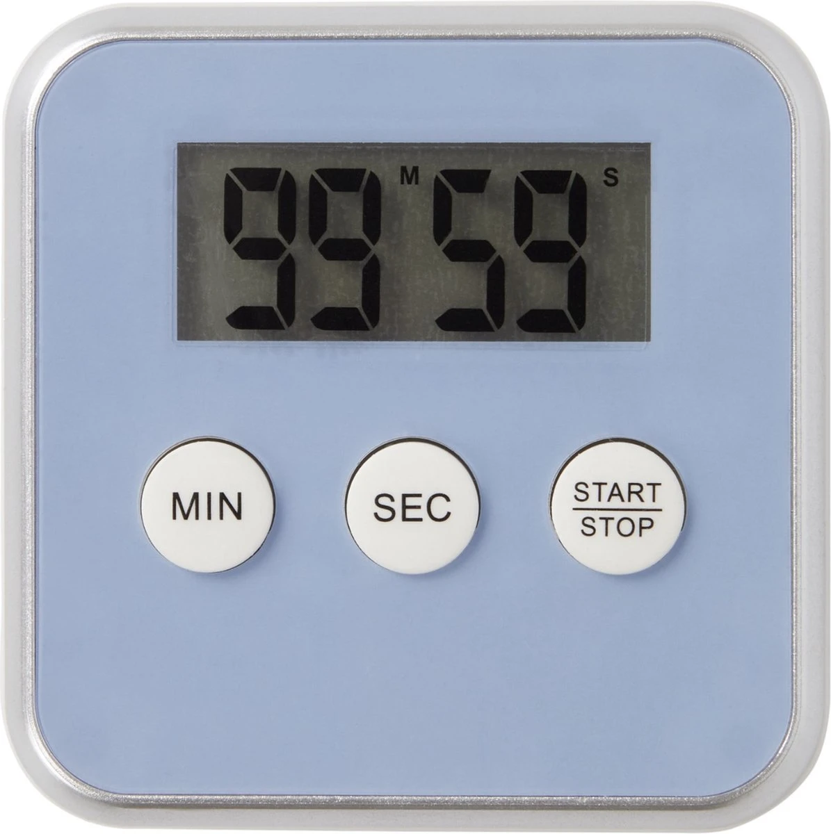 Merkloos Digitale Kookwekker - Magnetisch - Grijs - Inclusief Standaard En Batterij