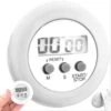 YUNICS® Kookwekker - Douche Timer - Digitaal - Inclusief Batterij - Wit