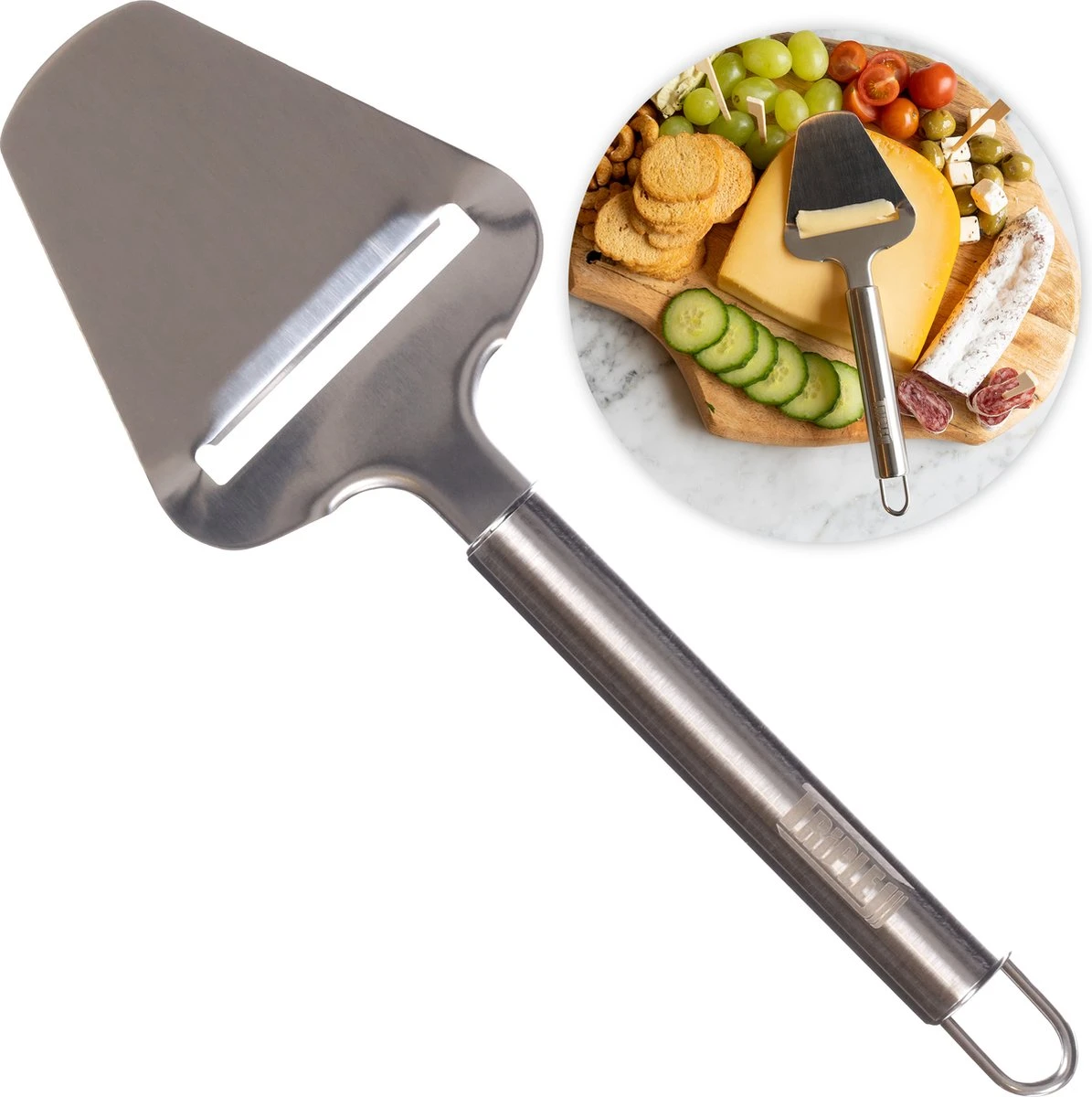 Triple J® Kaasschaaf Voor Jonge En Oude Kaas – Kaasrasp – Kaasmes – Keukengerei - RVS