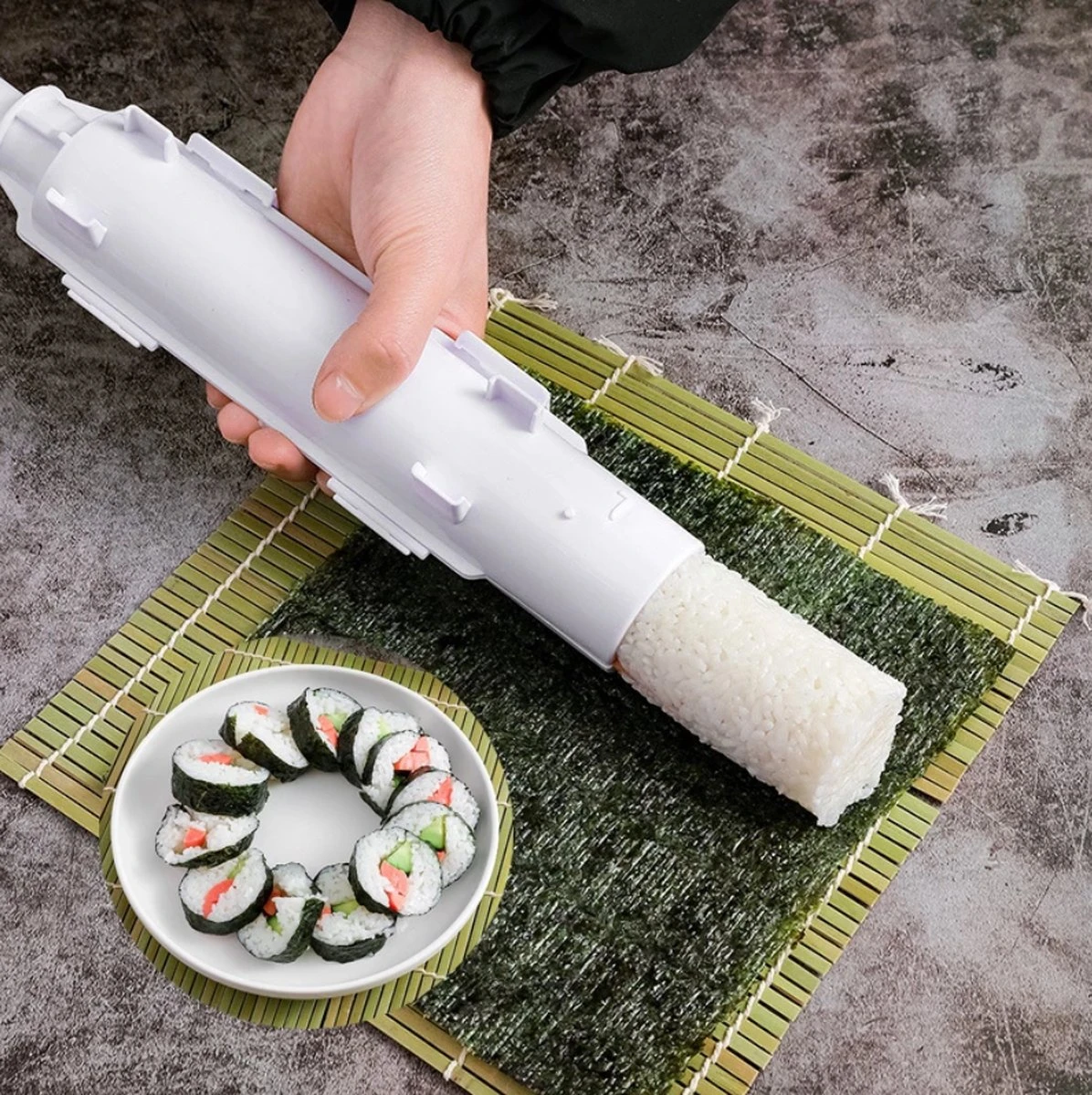 Merkloos Sushi Set Sushi Maker - Sushi Kit Bazooka - Zelf Thuis Sushi Maken