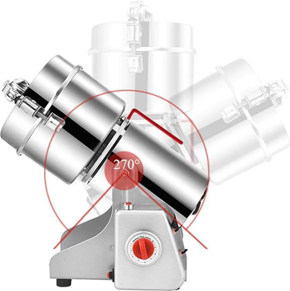 Professionele Graanmolen Elektrisch 700 Gram - Kruiden Maler - Sprice Grinder - Kruidenmolen - RVS - 2500W - Afbeelding 9