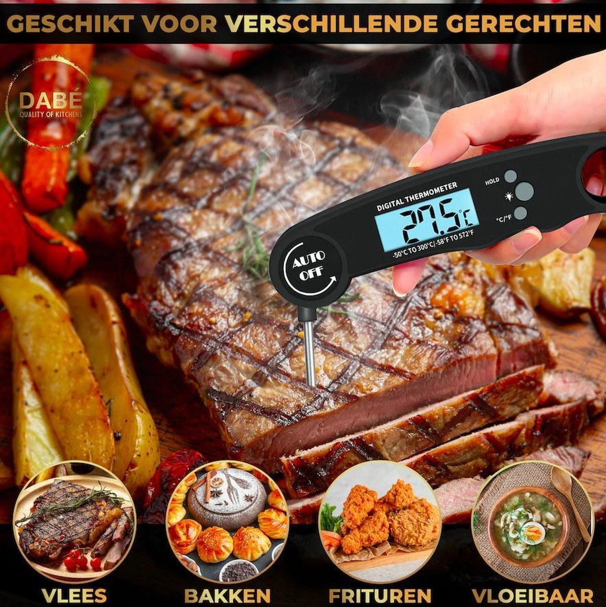 Dabé Draadloze Vleesthermometer - Keukenthermometer - Afbeelding 8