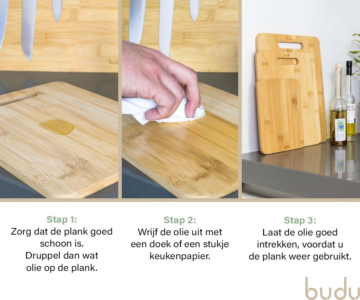 Budu Onderhoudsolie Bamboe Of Houten Snijplanken - Druivenpitolie - 100 Ml - Olie - Afbeelding 2