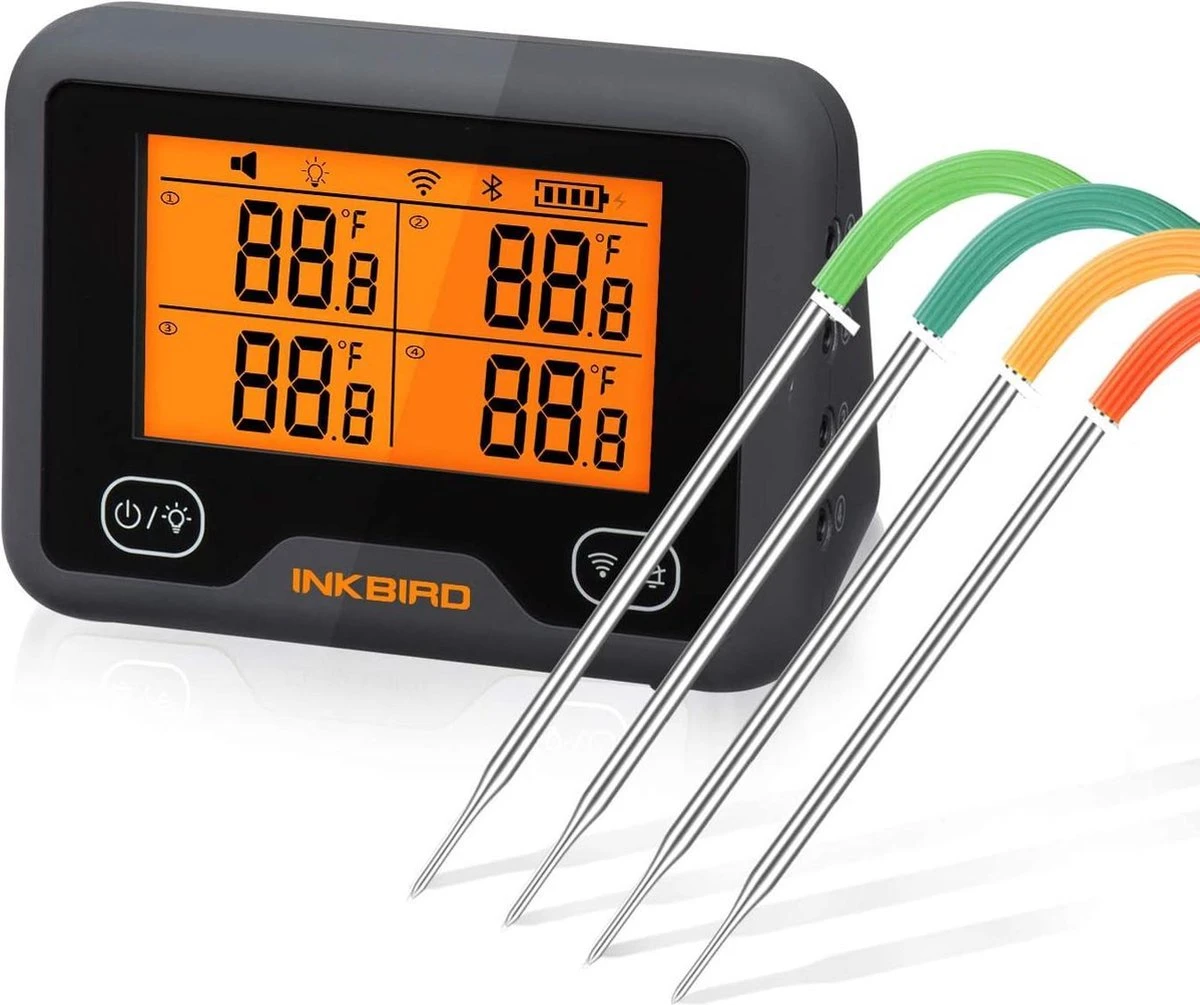 Inkbird IBBQ-4BW Vleesthermometer Wifi + Bluethooth + App - Afbeelding 5