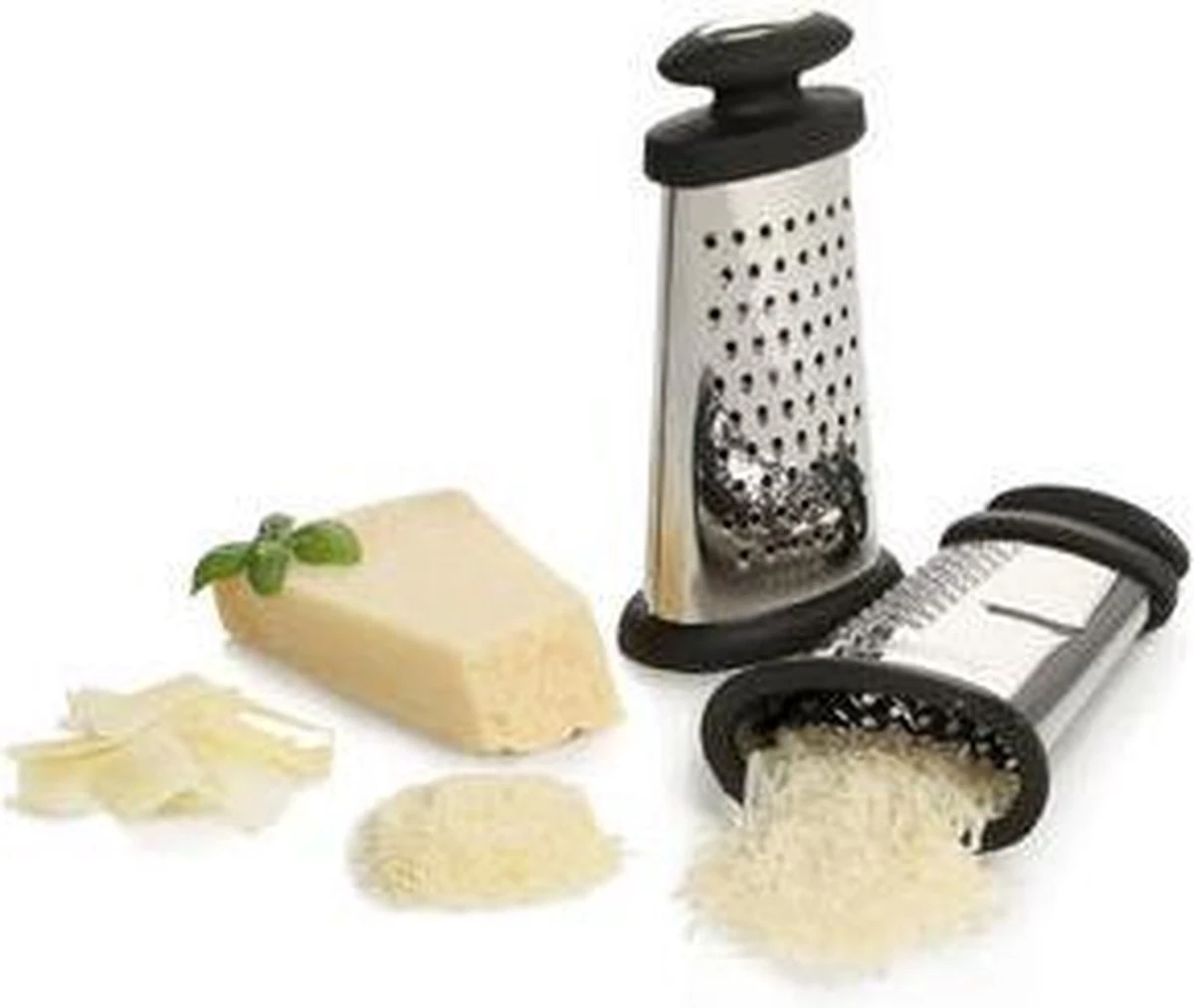 Boska Trio Formaggio - Tafelrasp Met 3 Raspmethodes - Multifunctioneel - Zilver/Zwart - Afbeelding 14