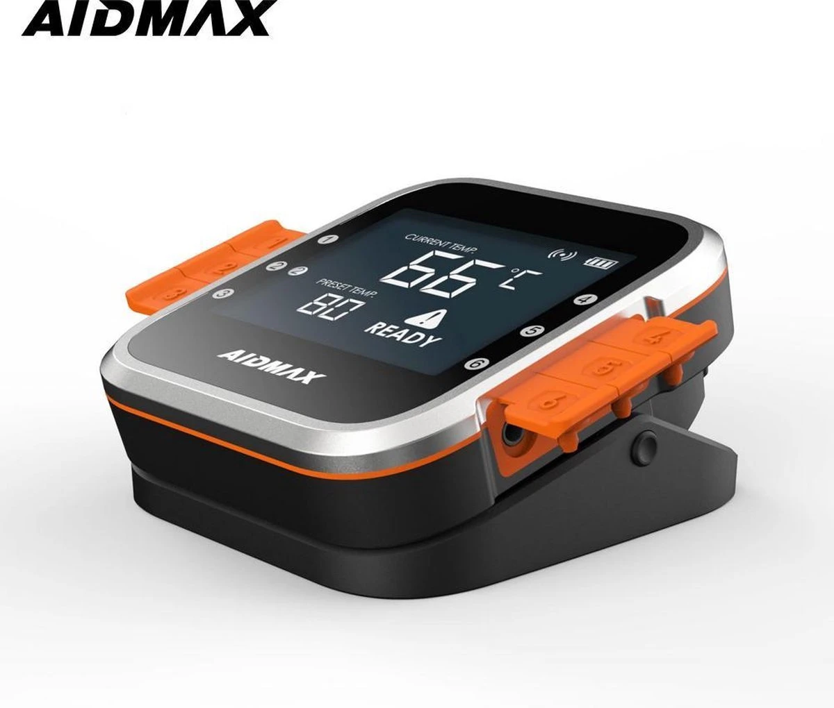 AidMax Vleesthermometer Met Optie Tot 6 Sondes – Bluetooth Met App – Digitale Kernthermomter – Thermometer Geschikt Voor BBQ, Oven & Grill – Incl. Batterijen - Geleverd Met 2 Sondes - Afbeelding 10