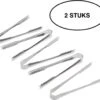 Buffettang - Barbecue Tang - Roestvrij Stalen Tang - Keuken Tools - IJsblokjes Tang - Suikerklontjes Tang - Bartender Tools - 2 Stuks