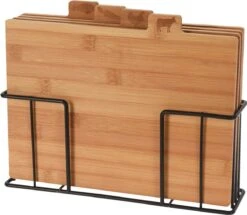Snijplankenset - 4 Snijplanken + Houder