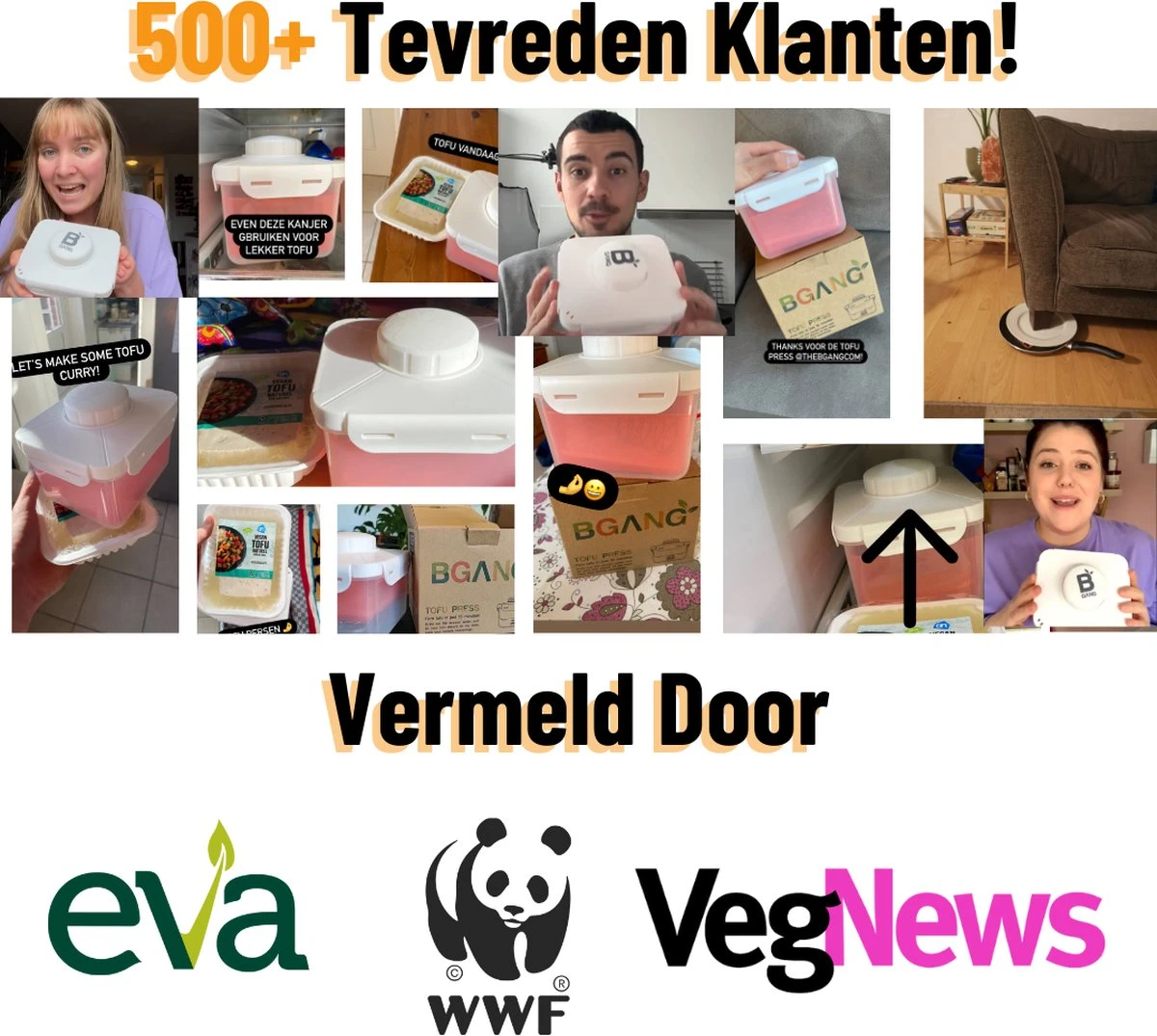 BGANG Tofu Pers/Tofu Press + Marineer Box Incl. Recepten E-boek En Tofu Start Cursus - 2-in-1 Functie - Vegan - Vegetarisch - Afbeelding 7