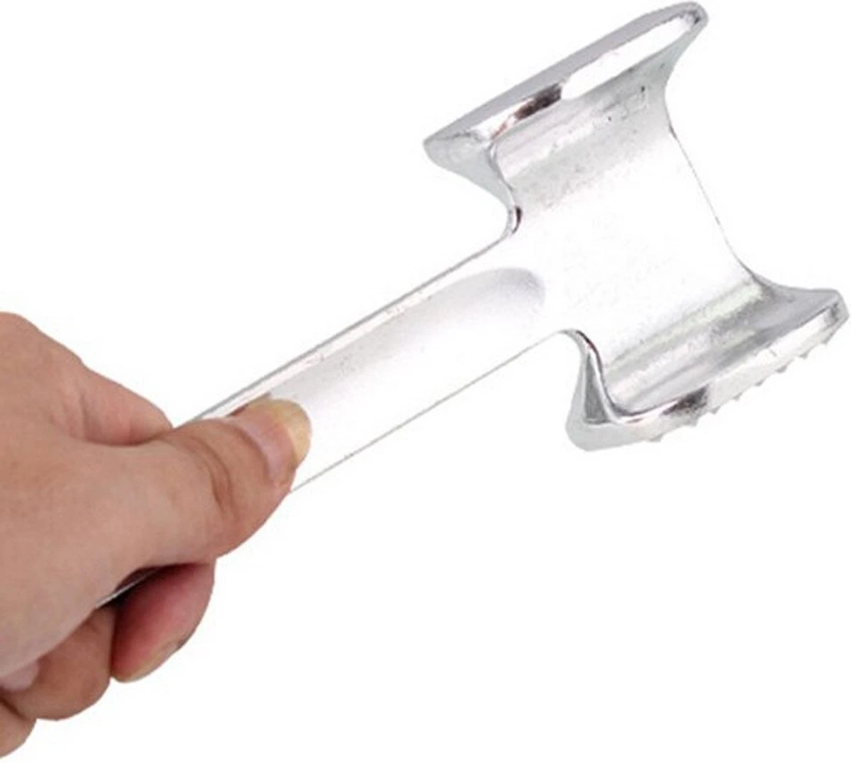 Igoods Vleeshamer - Vleesvermalser - Tenderizer - RVS - Afbeelding 2