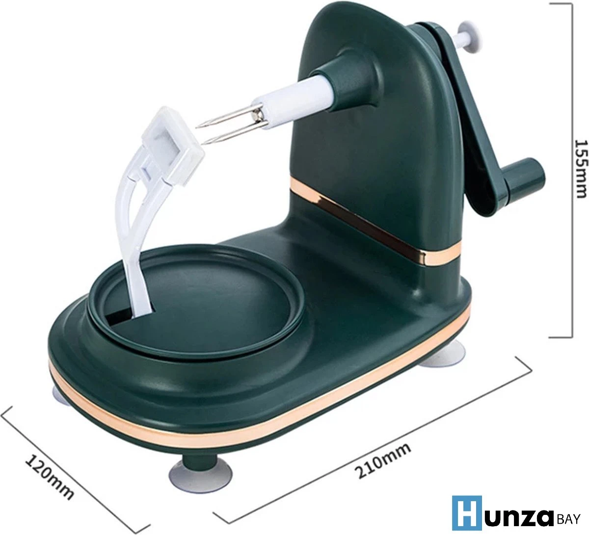 Appelschiller | Appelschilmachine | Appelschilapparaat | Roterende Fruit Dunschiller | Schiller | Groen - Afbeelding 5