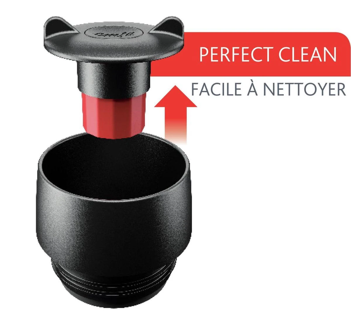 Tefal Travel Mug Thermobeker - 360 Ml - RVS/Rood - Afbeelding 6