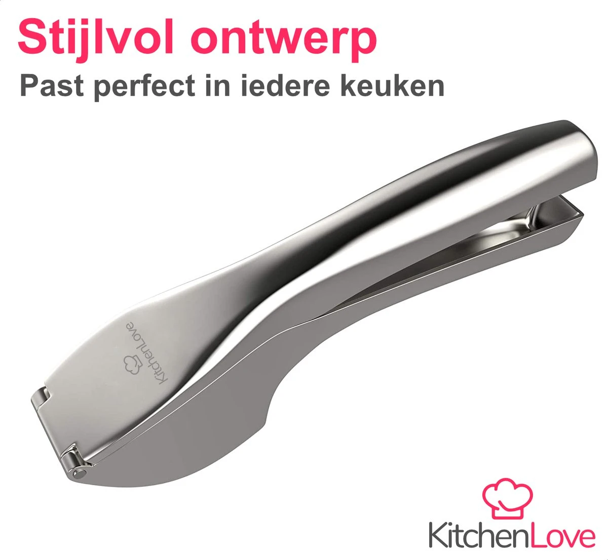 KitchenLove Knoflookpers - Knoflookpers/Gemberpers - Vaatwasser Bestendig - Afbeelding 5