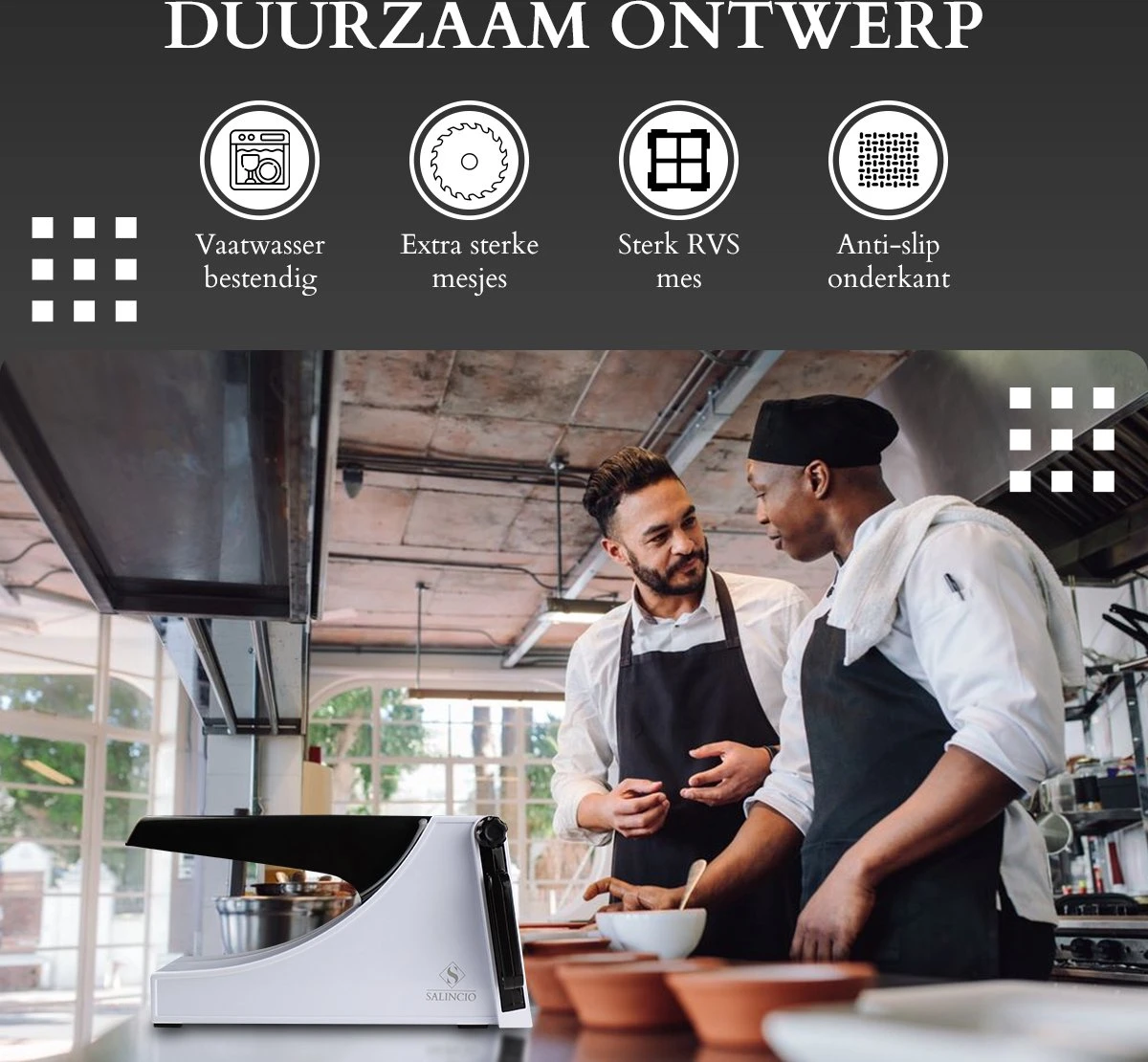 Salincio Frietsnijder – Sterke RVS Mes - Patatsnijder - Groentesnijder - Mes Voor Patat - Compact En Veilig - Afbeelding 7