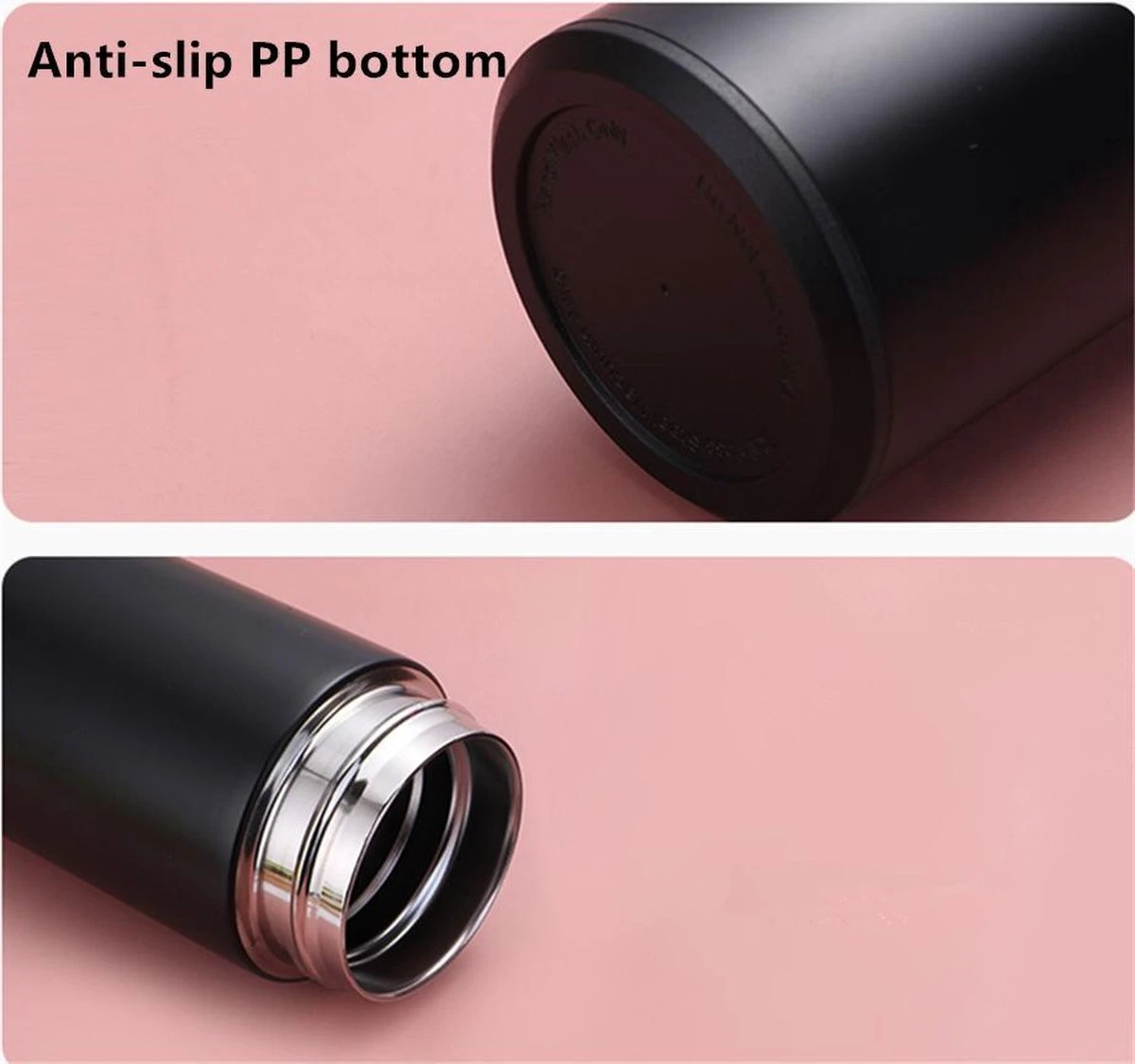 Thermosfles 500 Ml - Met Thee Filter - Mat Zwart - Afbeelding 11