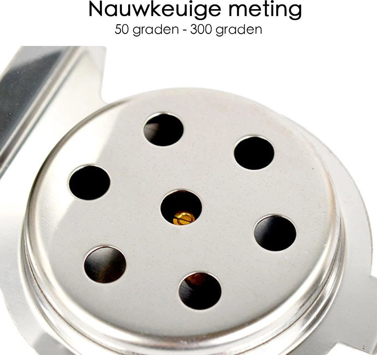 Merkloos Oventhermometer - Thermometer Oven - Rookoven Temperatuurmeter - Keukenthermometer - Afbeelding 8