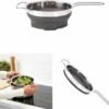 OMID HOME Vergiet - Vouwbaar - Inklapbaar - Grijs / RVS / En Te Gebruiken Als Stoominzet / Pastakoker Met Vergiet / Stoom Vergiet