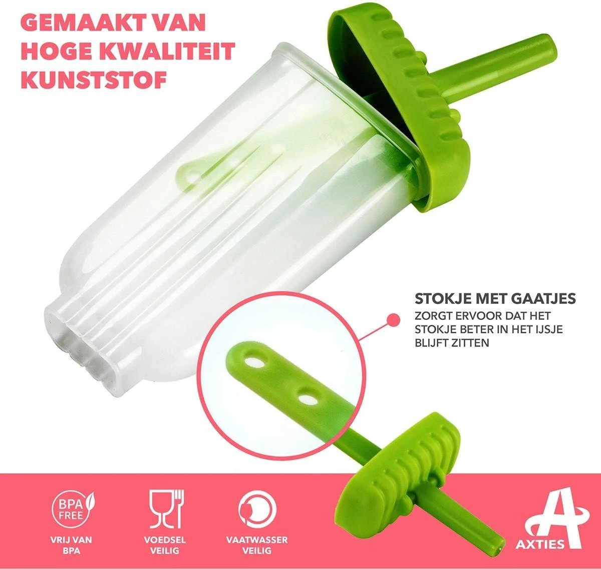 Axties - IJslolly Vormen - Siliconen - Multicolor - 6 Stuks - Afbeelding 6