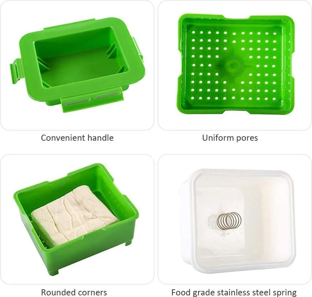 Nonna Tofu Pers 3-laags - Tofu Press - Tofupers - 15x17x10 - Afbeelding 2