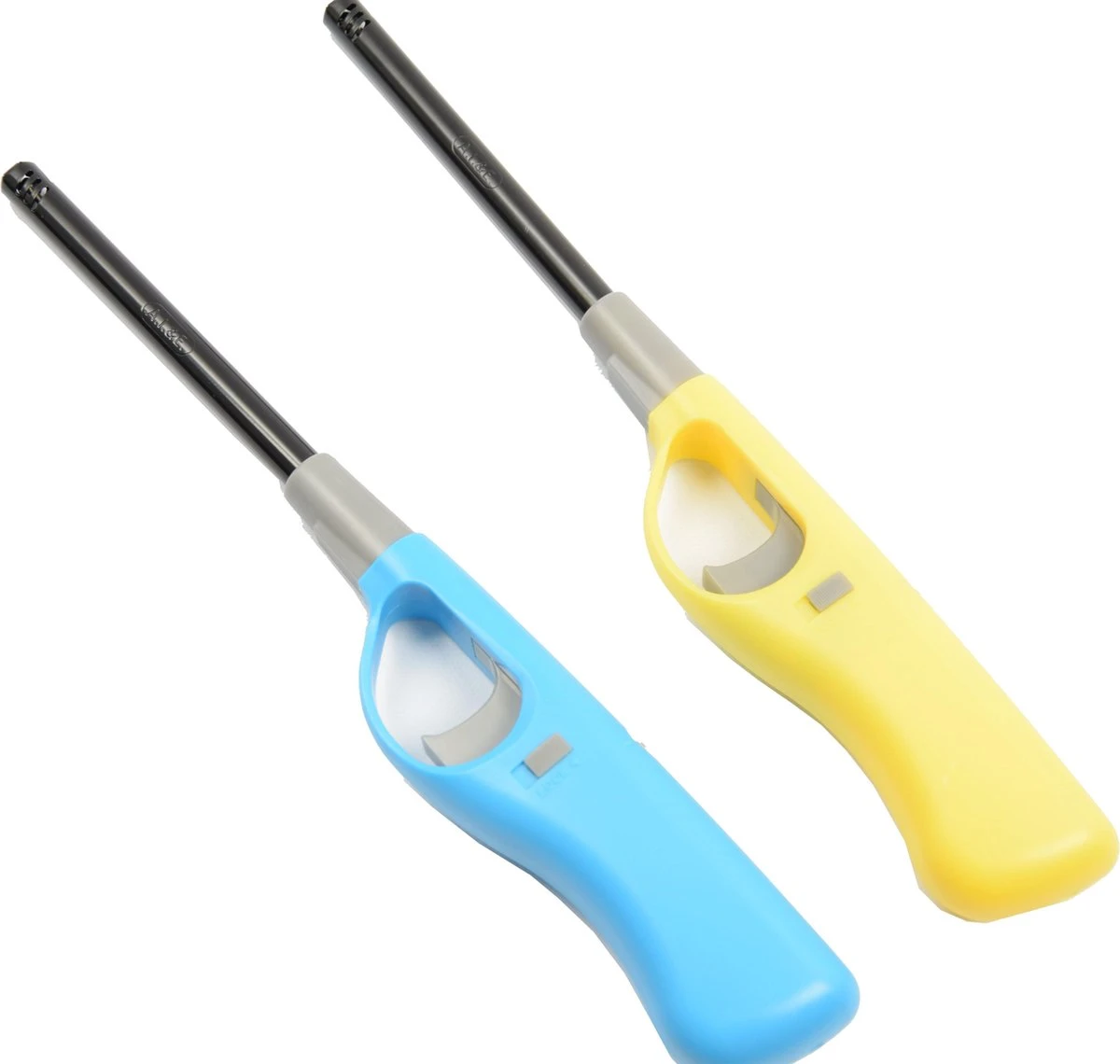 Merkloos Electrische Keuken Aansteker - Aanstekers 2 Stuks Blauw En Geel Kleine Formaat