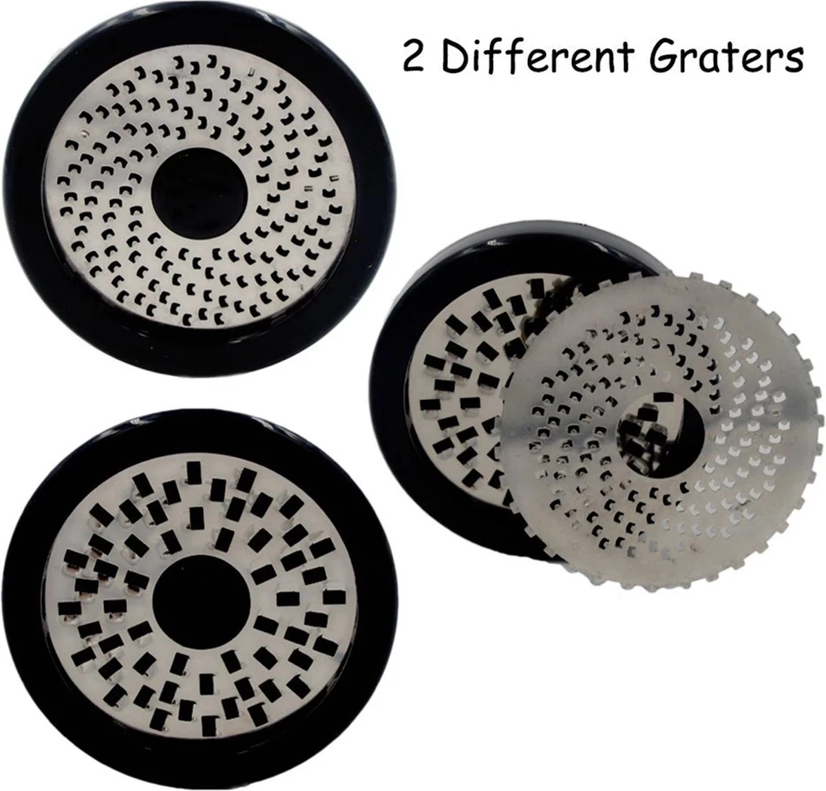 Merkloos Fastsurfe - ABS + Rvs Kaasrasp 2 Patroon - Mes - Keuken Gadgets - Chocolade Rasp - Boter - Voedsel Molen - Kaasrasp - Snijmachine - Afbeelding 3