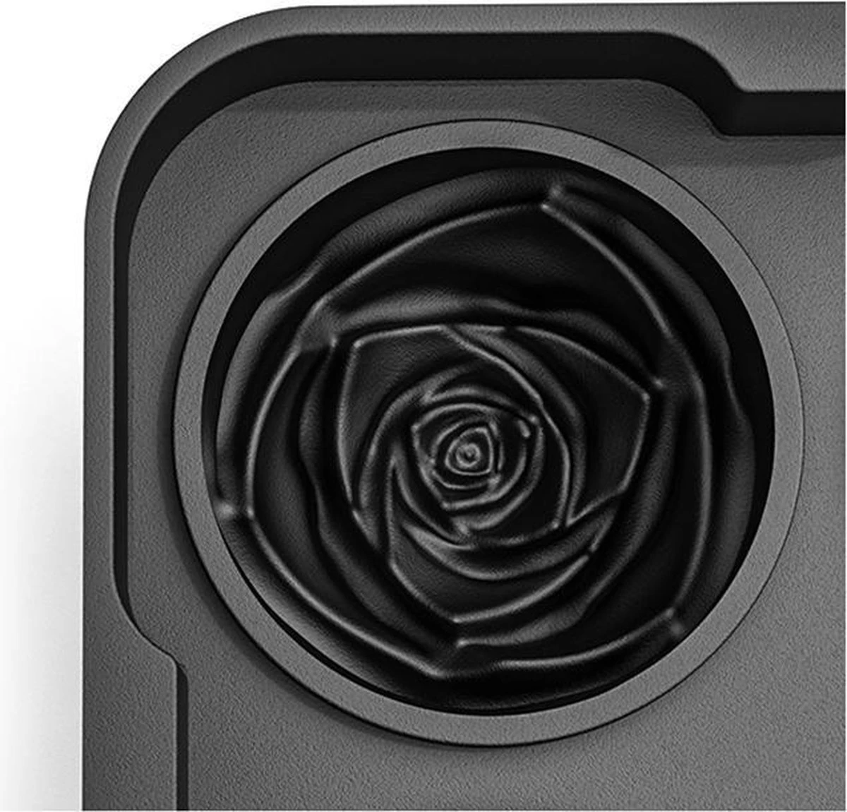 TDR - Siliconen Ijsblokjesvorm - Ijsbal Maker Met Deksel - Ijsklontjes Maken - 4 Vormen - Thema: Roos - Afbeelding 4