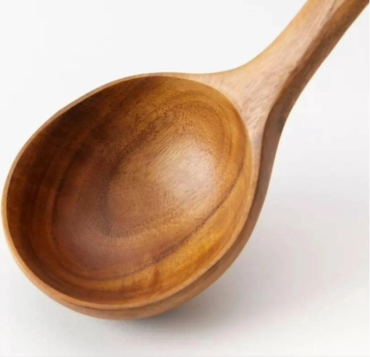 Merkloos Keukenspatels En -lepels Set - 7 Stuks - Teakhout - Handwerk, Krasbestendig, Duurzaam - Afbeelding 3