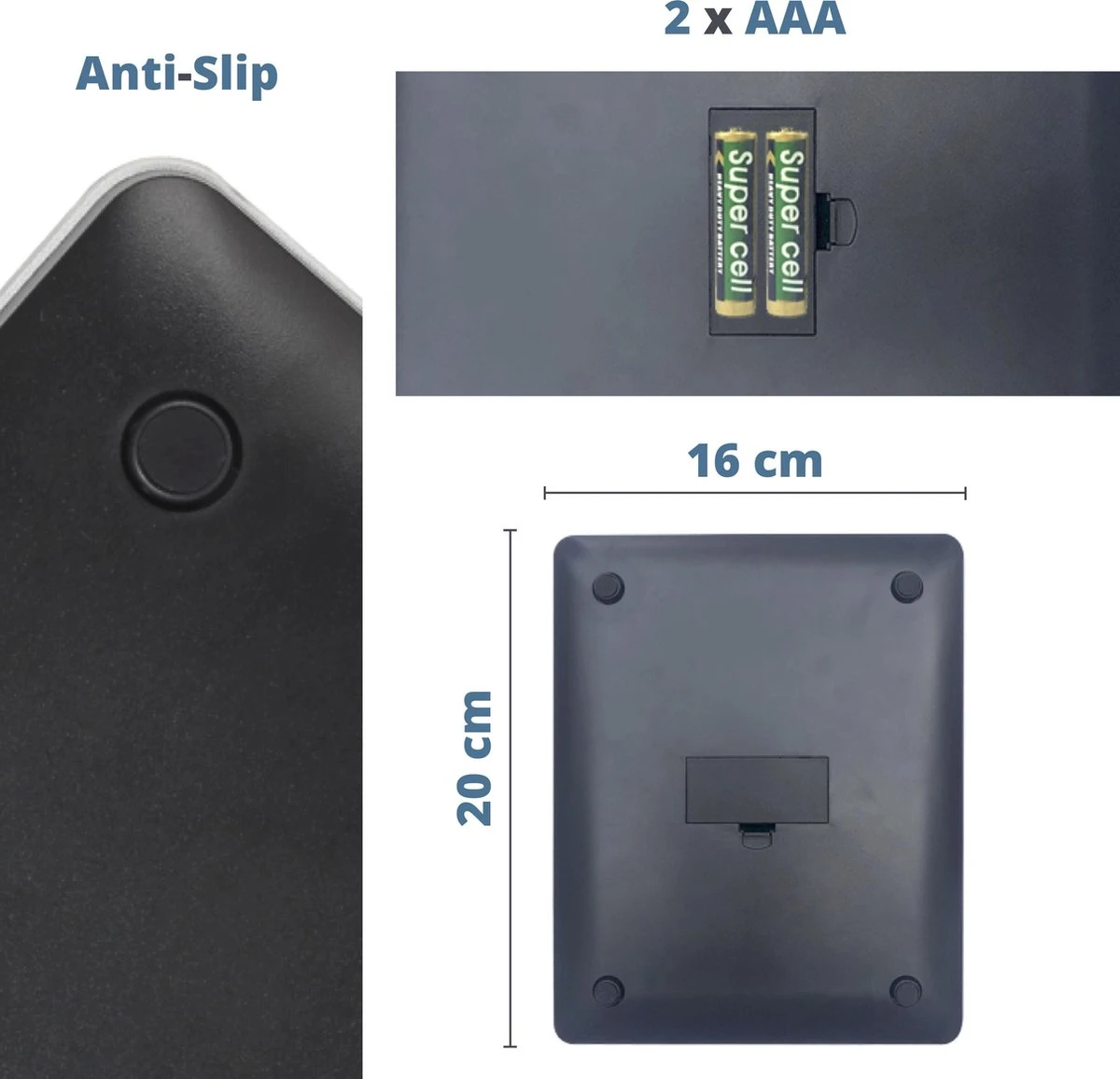 MaxedMore Digitale Keukenweegschaal Met Bluetooth En App - Digitale Precisie Weegschaal Voor Keuken - Tare / Tarra Functie - Weegt Tot 5000 Gram (5kg) - Werkt Op Batterijen - Smart Touch Bediening - Gemaakt Van Gehard Glas Met Antislip - Afbeelding 2