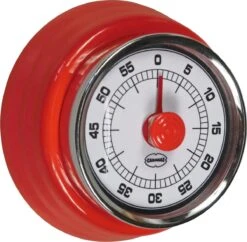 CABANAZ - Mechanische Kookwekker, Metaal Met Magneet, KITCHEN TIMER, Rood
